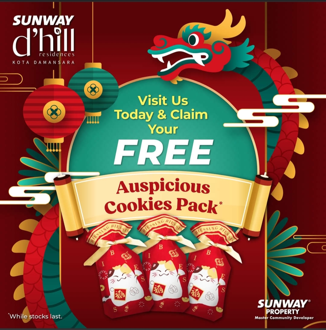 Sunway Property Spreads Joy with FREE Auspicious Cookie Packs at Sunway d’hill Residences!