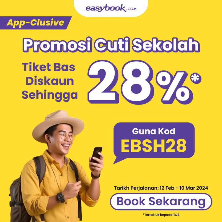 Easybook Bus Tickets 28% Discount – Your Ticket to a Memorable Vacation!