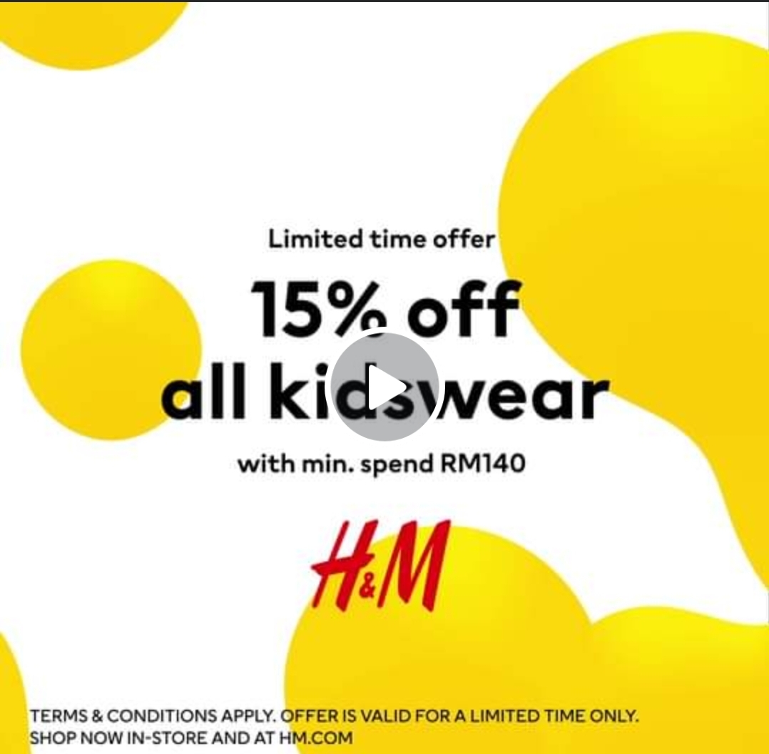 H&M Malaysia: Trendy Kids’ Styles On Sale – 15% Off Promo March 2024