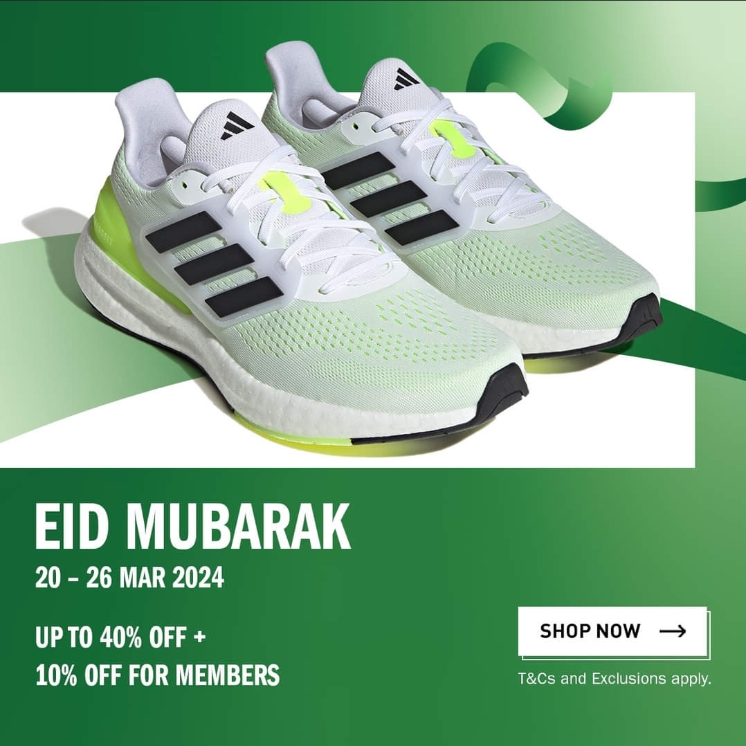Adidas Malaysia: Celebrate Raya in Style with Up to 40% Off + EXTRA 10% for Members!