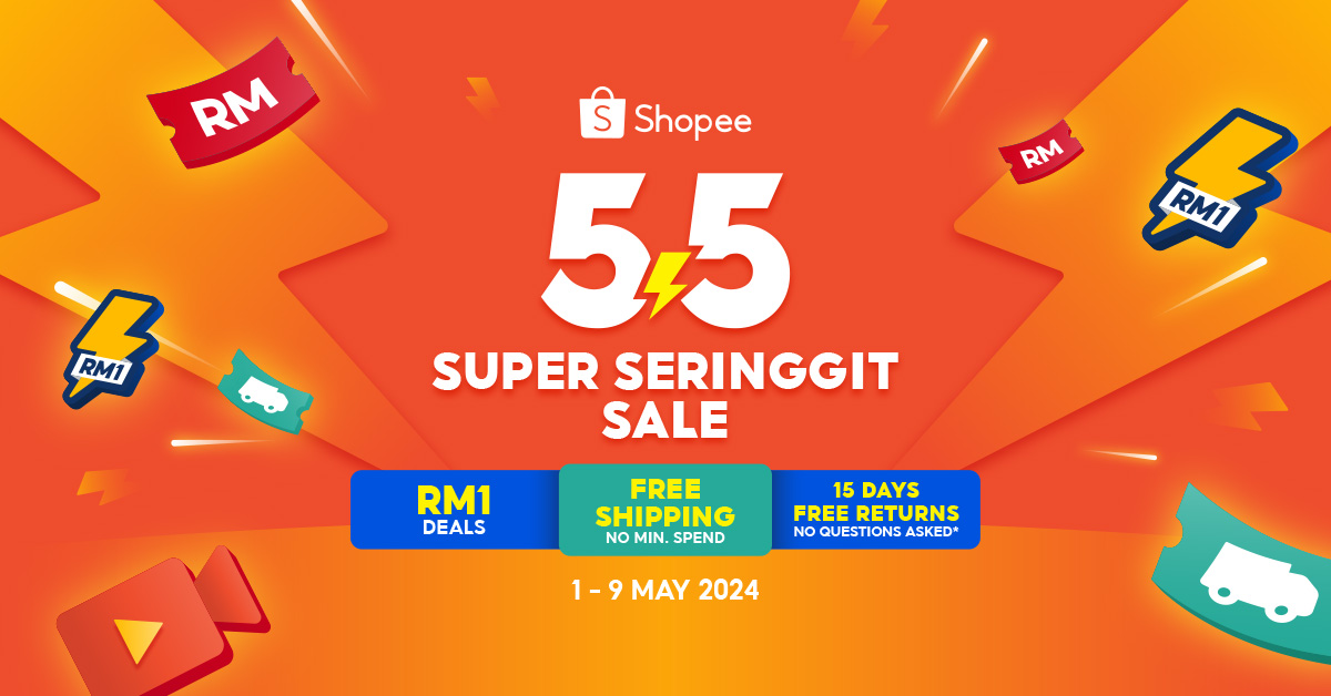 Shopee 5.5 Super Seringgit Sale 2024: Unveiling Massive Voucher Codes & Deals