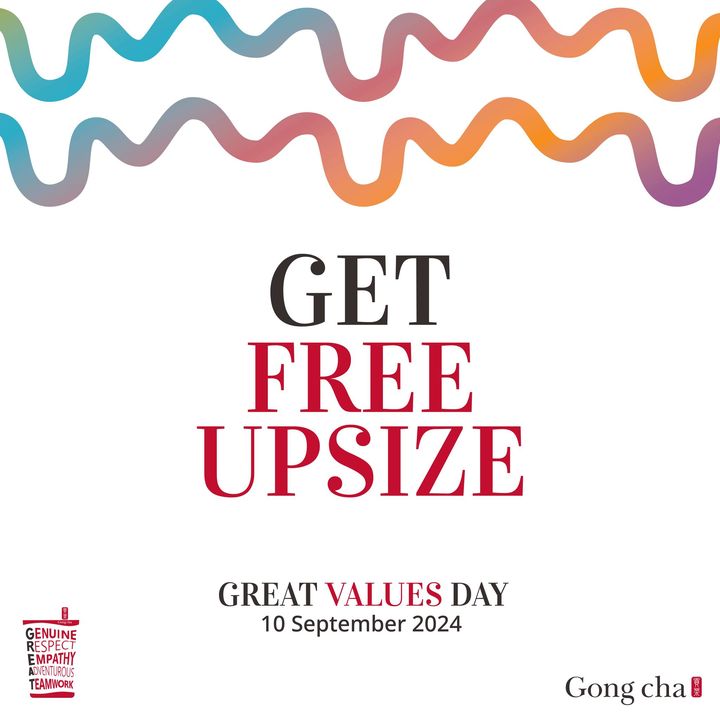 Get Ready to Sip, Savor, and Save Big with Gong cha’s FREE Upsize Offer in Malaysia – September 2024!