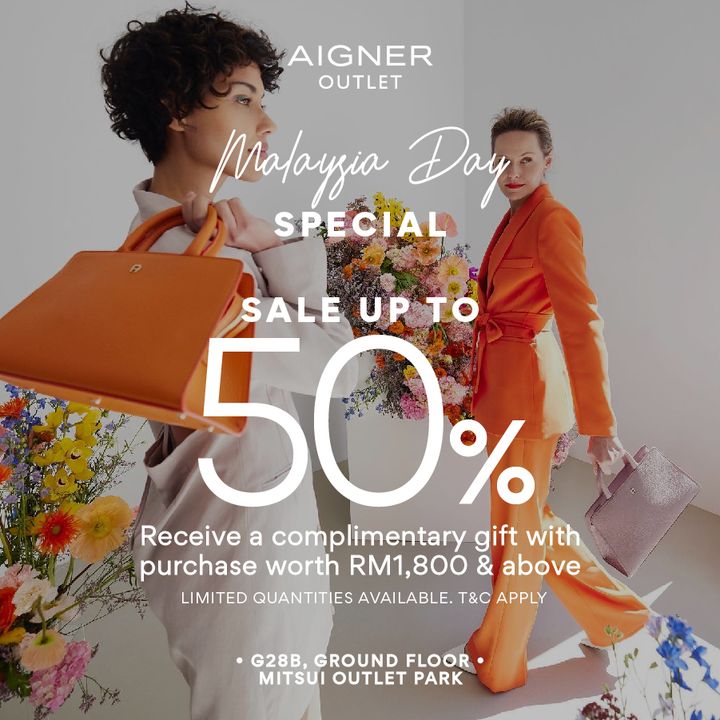 Aigner Malaysia Day Special: Up to 50% Off & Exclusive Gift!