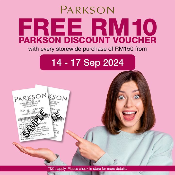 Long Weekend Shopping Spree at Parkson: Score Free Vouchers and Double Loyalty Points!