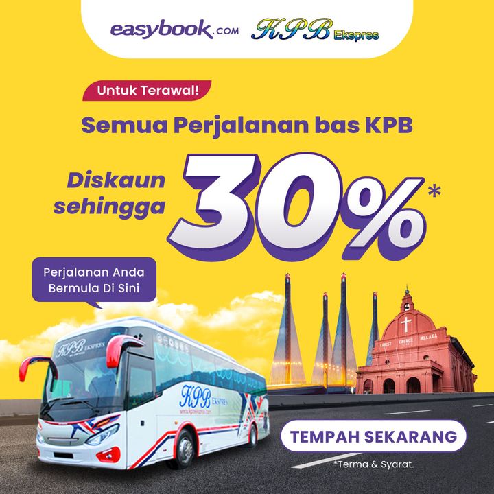 Easybook : Save Up to 30% on Your Next KPB Ekspres Bus Trip!