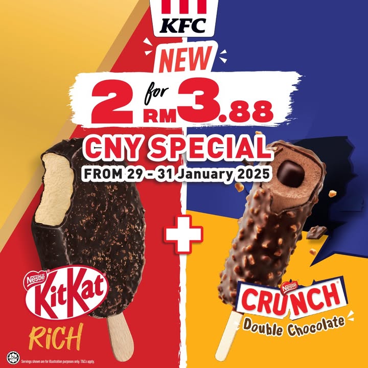 Double the Delight: KFC’s CNY 2025 Ice Cream Duo for Only RM3.88
