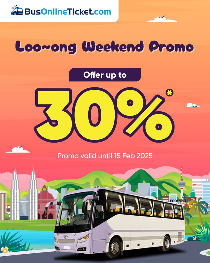 Plan Your Long Weekend with BusOnlineTicket: Enjoy 20% OFF + 10% Cashback (Until Feb 2025)