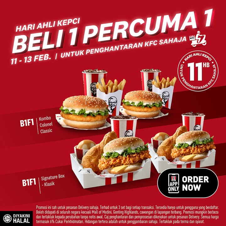 KFC Members’ Day 2025: Exclusive Buy 1 Free 1 Signature Box Offer – Don’t Miss Out!