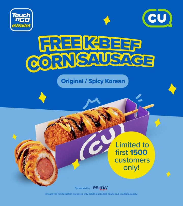 Free K-Beef Corn Sausage Alert! Grab Yours Now with Touch ‘n Go eWallet