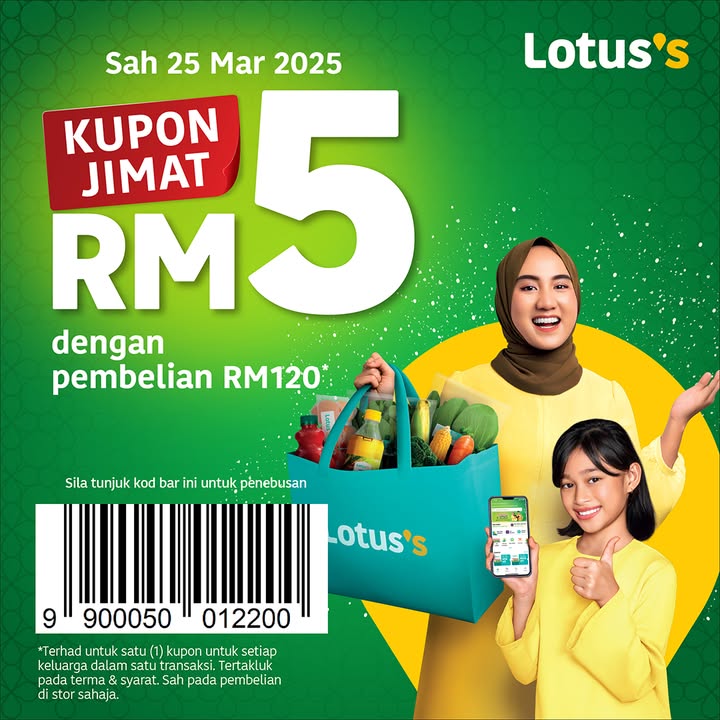 Lotus’s Malaysia Offers RM5 Discount Voucher: Don’t Miss Out!
