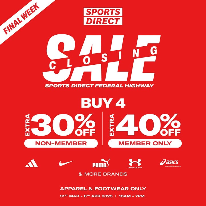 Sports Direct Clearance Sale: Up to 40% OFF on Asics, Nike, Adidas & More!