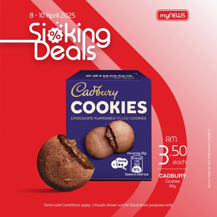 Sweet Deal Alert! Cadbury Cookies Slashed to RM3.50 at myNEWS Malaysia (April 2025)