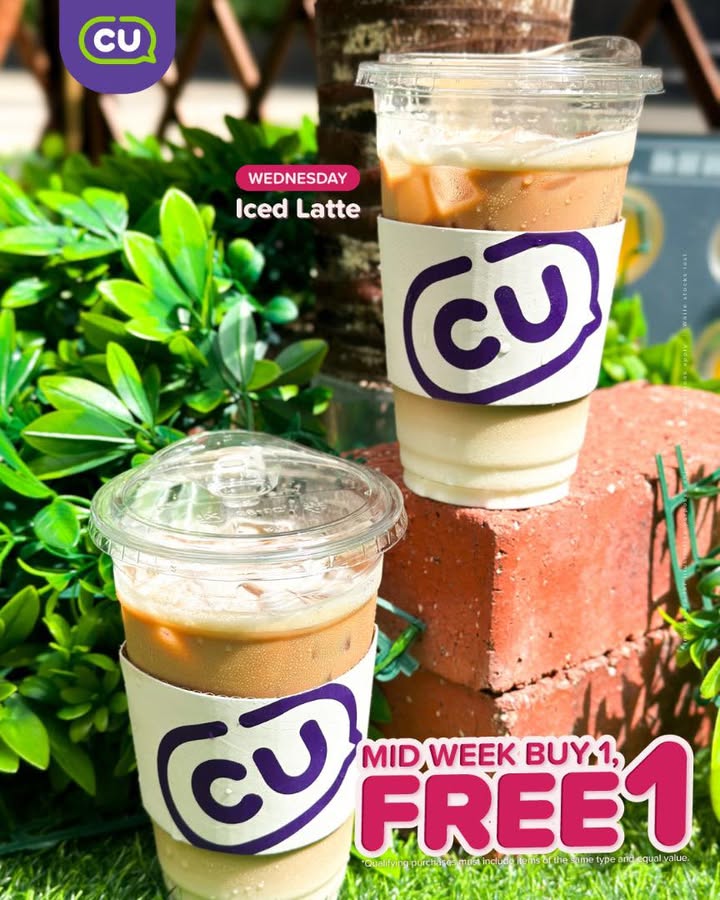 Wednesdays are for Iced Lattes: CU Malaysia’s Buy 1 Free 1 Deal!