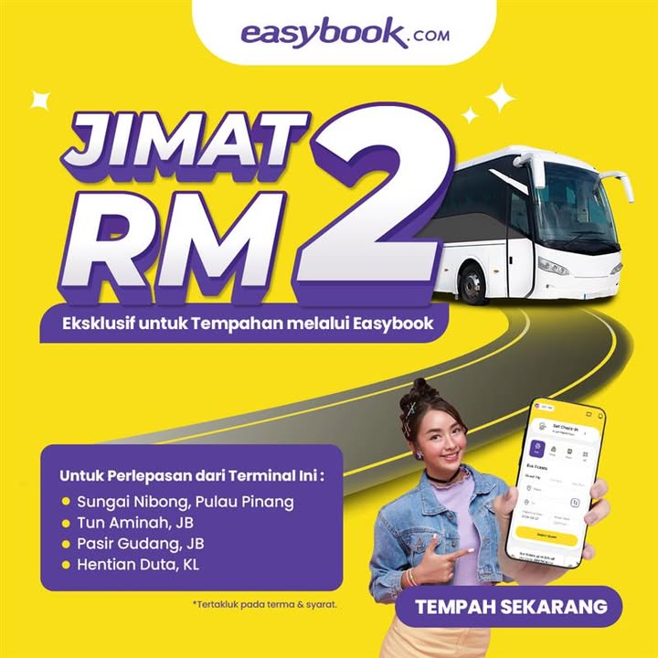 Save on Bus Tickets: Easybook Waives Terminal Fees at Select Locations!