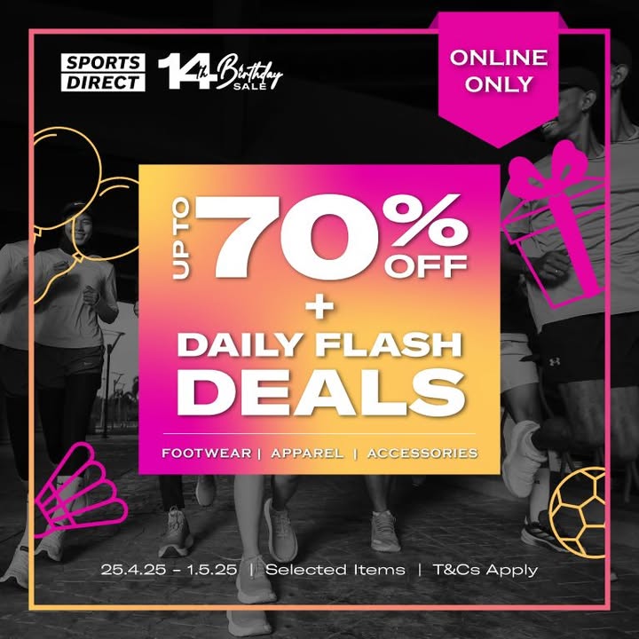 Unbelievable Savings: Up to 70% Off Apparel in Sports Direct Birthday Sale (May 2025)